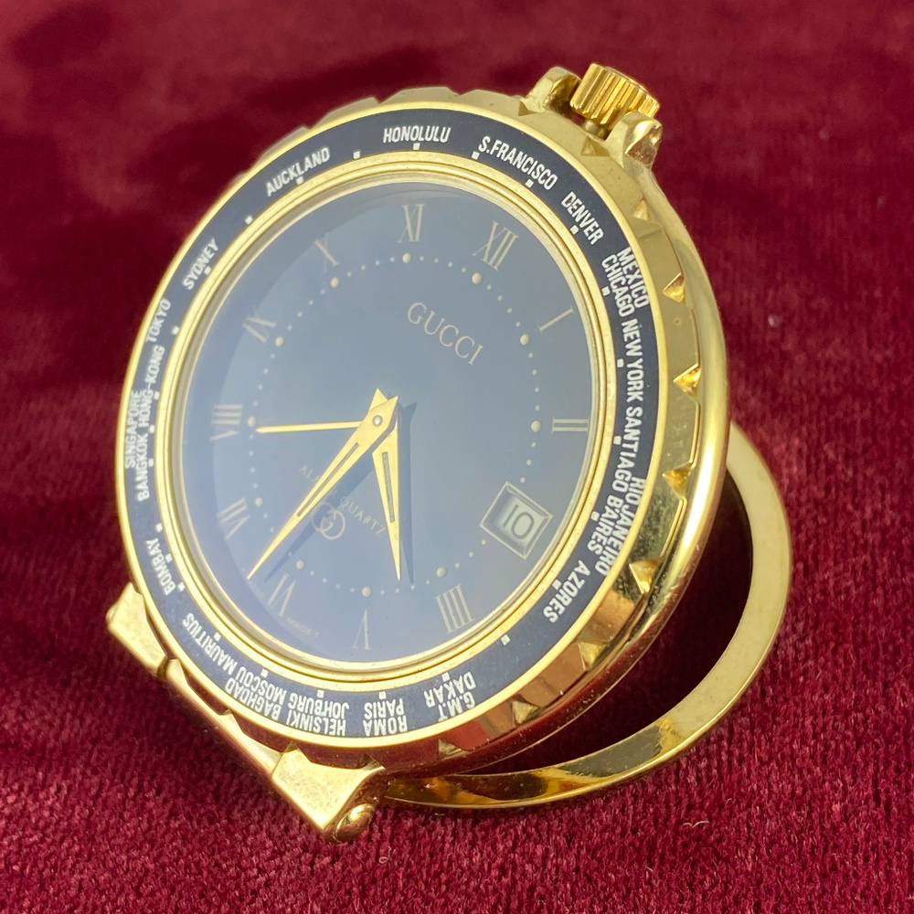 Vintage Gucci World Alarm Clock Rare Gucci Watch - Picture 3 of 6